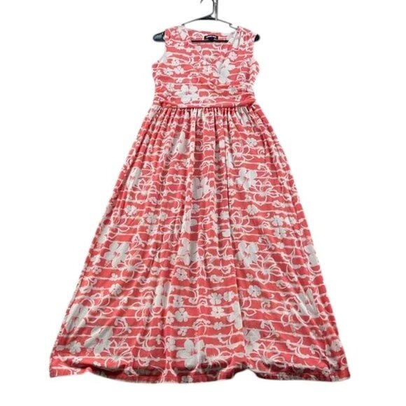 Lands' End Dress Max Floral White Pink Women's Size M - Picture 1 of 6